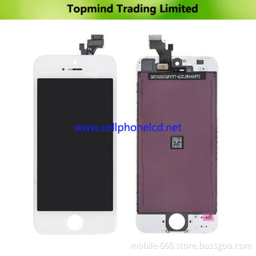 LCD Screen for iPhone 5 with White Touch Screen Panel